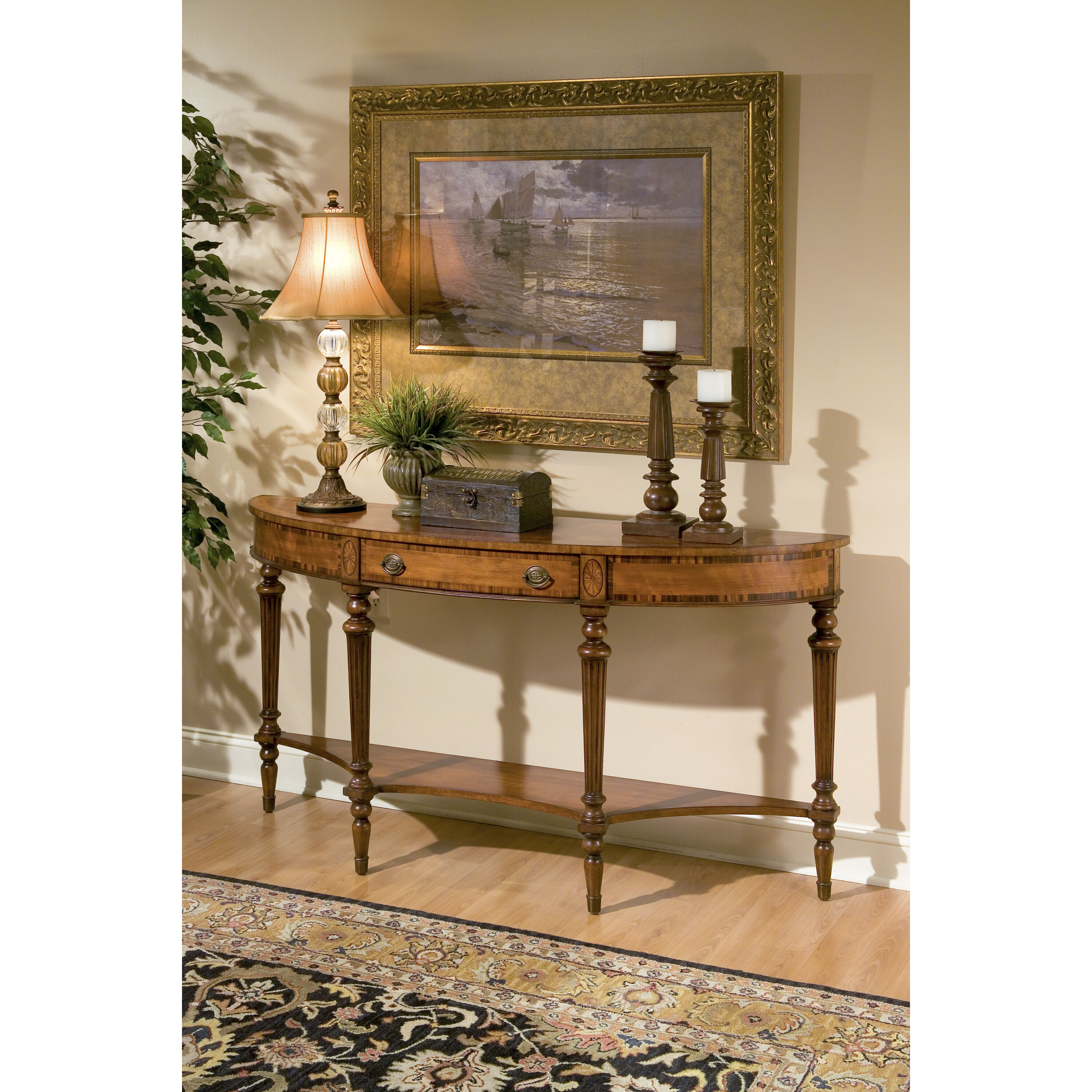 Latham Demilune 62 X 16 inch Connoisseur's Console/Sofa Table