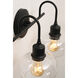 Laney 3 Light 8.1 inch Black Vanity Light Wall Light