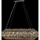 Kestrel 8 Light 40 inch Metallic Matte Bronze Linear Chandelier Ceiling Light