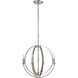 Rotunde 4 Light 18 inch Beechwood Chandelier Ceiling Light