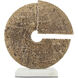 Daman Aged Brass/White Disc