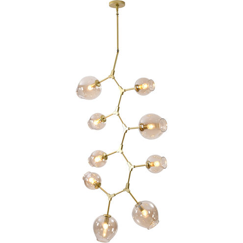 Canada 9 Light 36 inch Gold Chandelier Ceiling Light