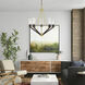 Beckett 5 Light 26 inch Satin Brass & Bronze Chandelier Ceiling Light
