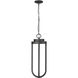 Leland LED 9 inch Sand Black Outdoor Chain Mount Ceiling Fixture