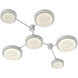 Iris LED 54.7 inch Salt White Sconce & Flush Mount Wall Light, Hub and Spoke