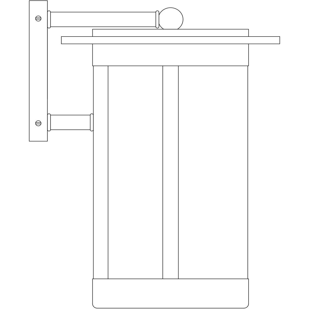 Santorini 1 Light 13 inch Raw Copper Outdoor Wall Mount in White Opalescent