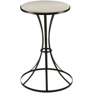Ellie 18 inch Matte Black Acrylic Table