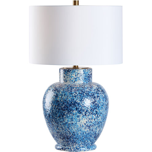 Spatter 21 inch 100.00 watt Blue Table Lamp Portable Light