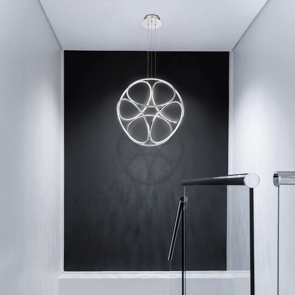 Glenview LED 24 inch Chrome Pendant Ceiling Light, Small