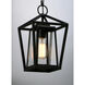 Artisan 1 Light 8 inch Black Outdoor Hanging Lantern