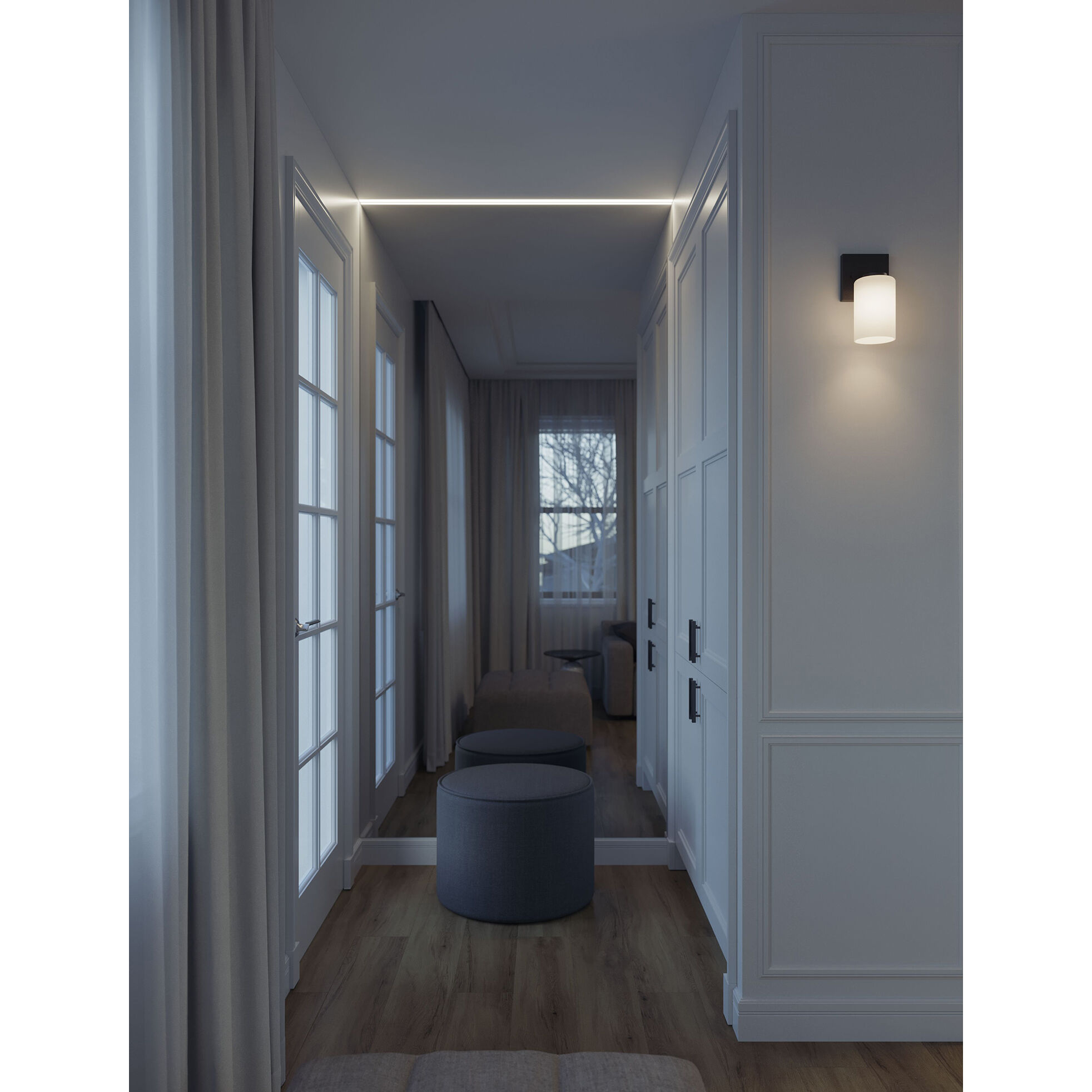 Leo 1 Light 5.5 inch Black Wall Sconce Wall Light