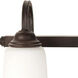Madison 4 Light 28.13 inch Aged Bronze Textured Vanity Light Wall Light, Jeremiah
