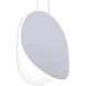 Malibu Discs LED 14 inch Dove Gray Pendant Ceiling Light