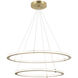 Victoria LED 32 inch Brushed Gold Pendant Ceiling Light