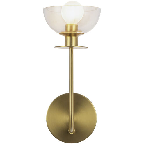 Alora Mood Sylvia 1 Light 5 inch Brushed Gold Bath Vanity Light Wall Light