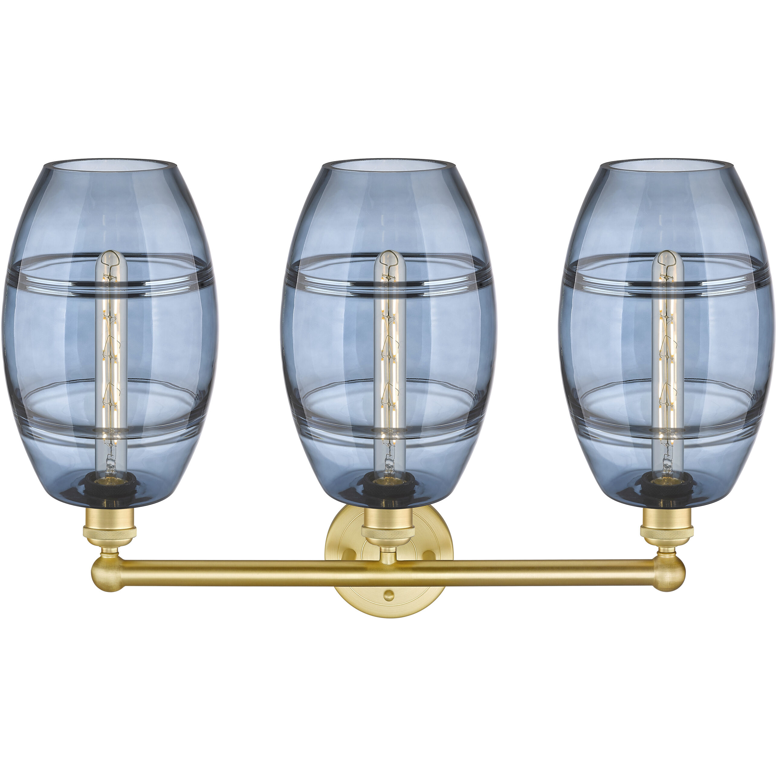Edison Vaz 3 Light 26 inch Satin Gold Bath Vanity Light Wall Light