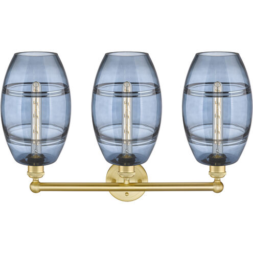 Edison Vaz 3 Light 26 inch Satin Gold Bath Vanity Light Wall Light