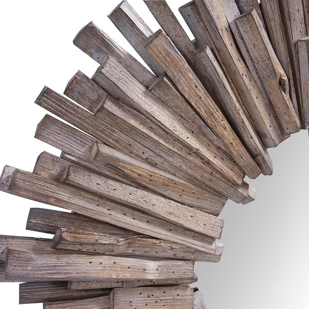 Durango 37 X 37 inch Natural/Gray Mirror