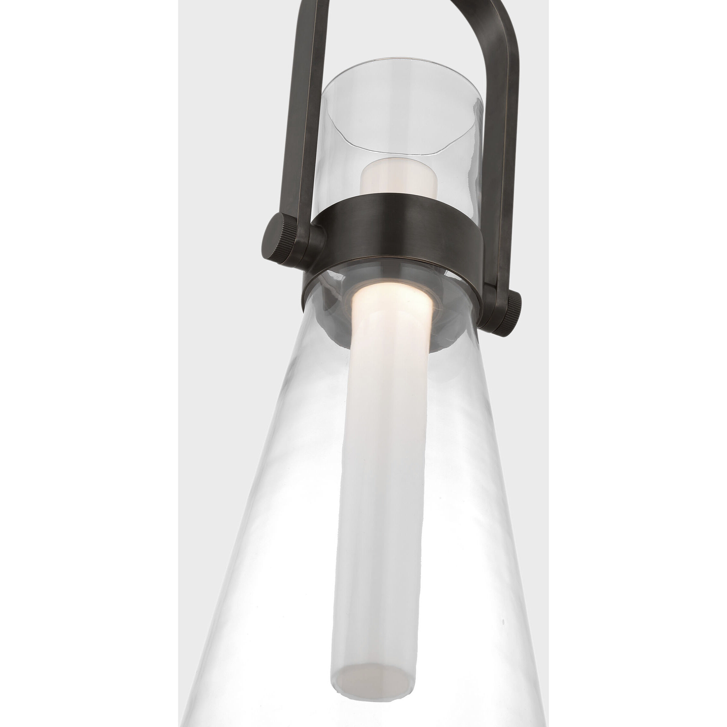 Ian K. Fowler Larkin LED 9.25 inch Bronze Conical Pendant Ceiling Light