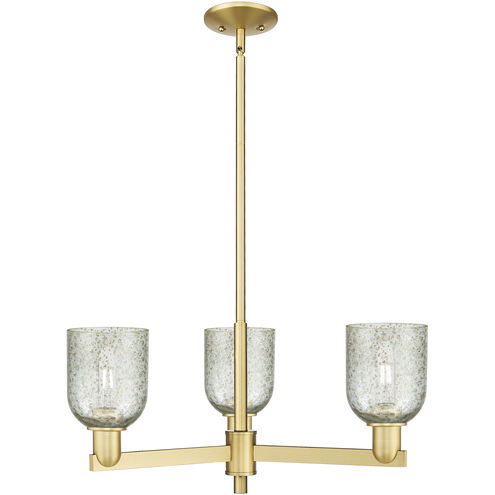 Arcadia Caledonia 3 Light 27 inch Satin Gold Chandelier Ceiling Light