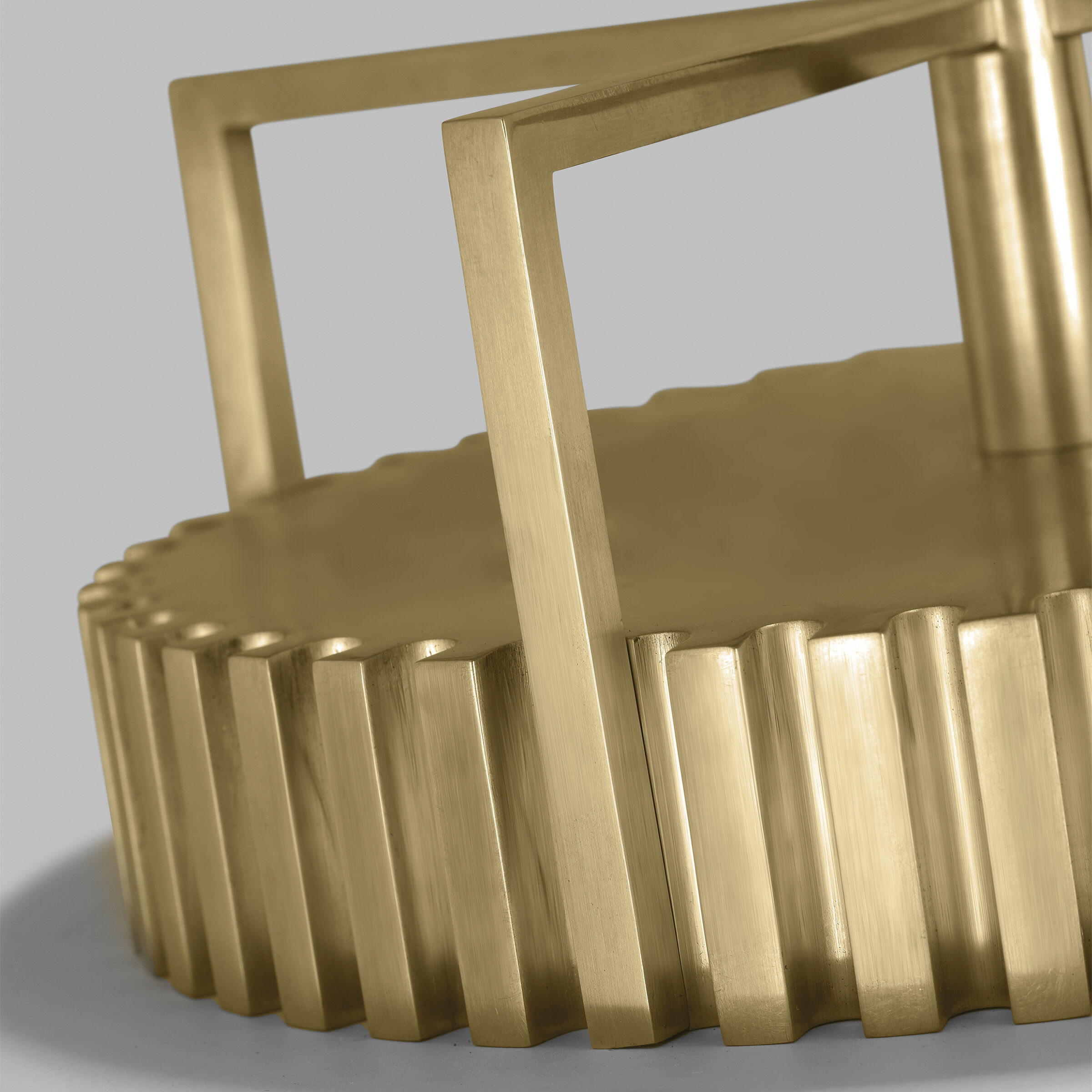 Sean Lavin Forge LED 26 inch Natural Brass Line-Voltage Pendant Ceiling Light in Matte White