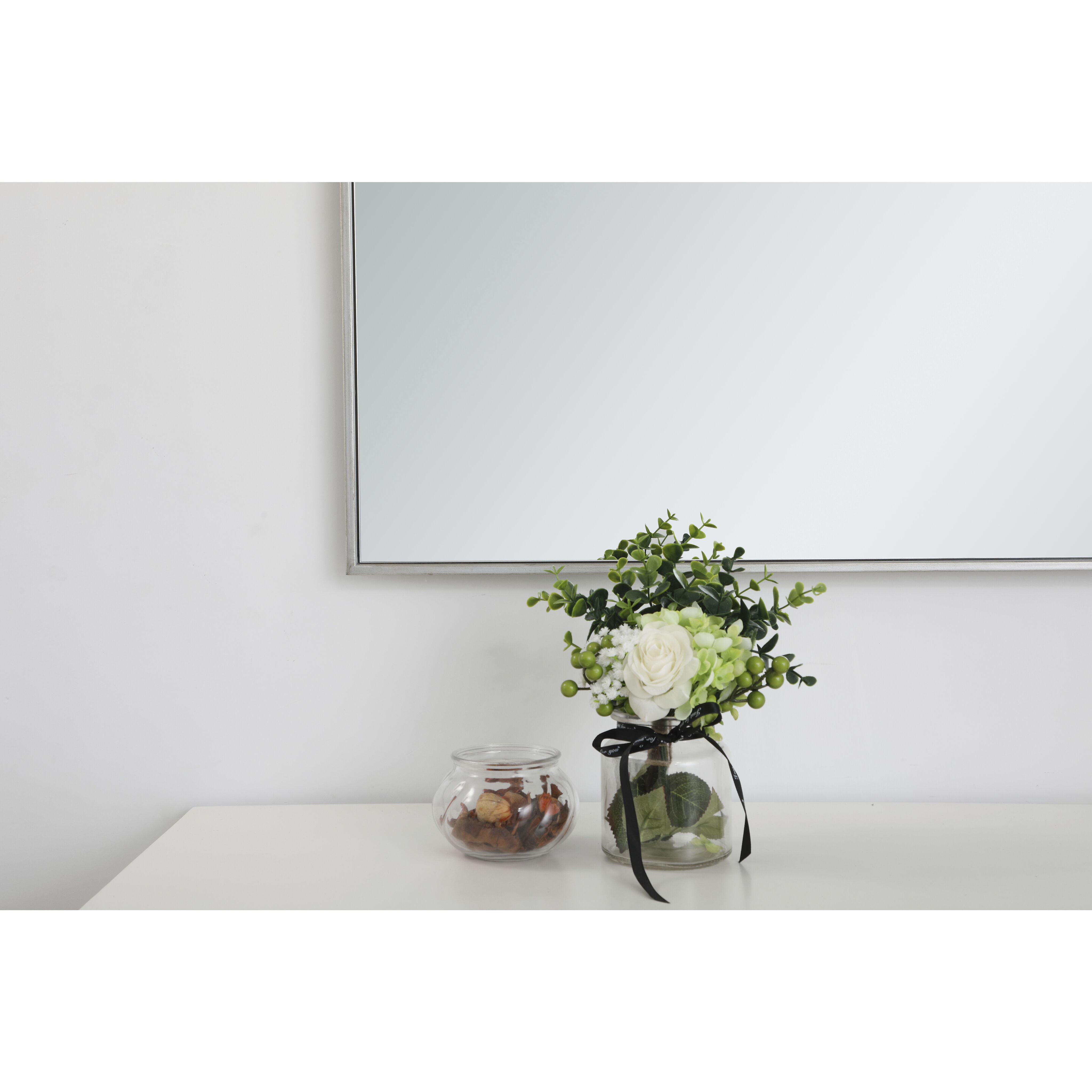 Monet 60 X 24 inch Silver Wall Mirror