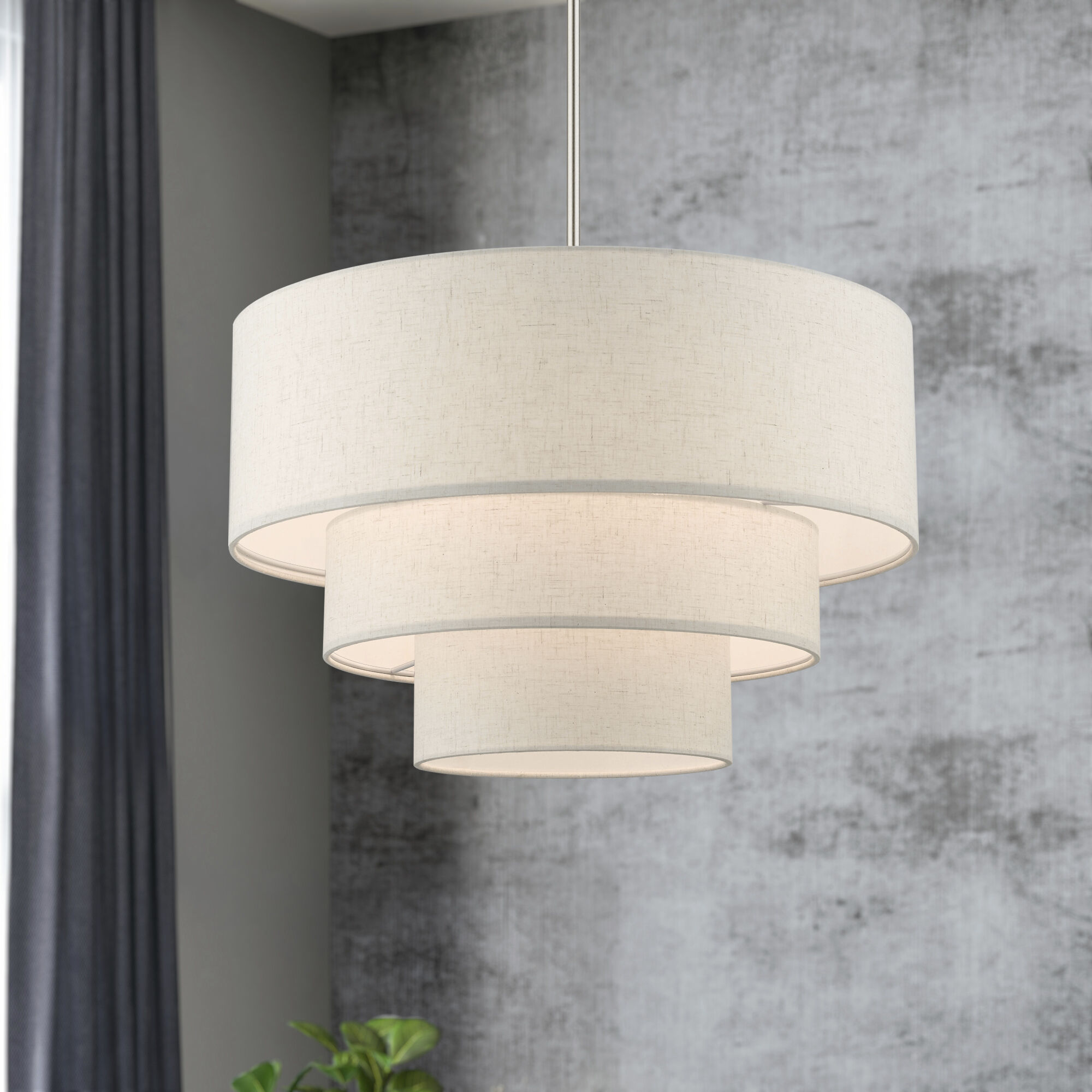 Gladstone 4 Light 23 inch Brushed Nickel Pendant Chandelier Ceiling Light