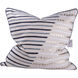 Anita 21.7 X 2.6 inch Blue and Cream Pillow