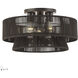 Florell 3 Light 18 inch English Bronze Semi Flush Mount Ceiling Light, Large