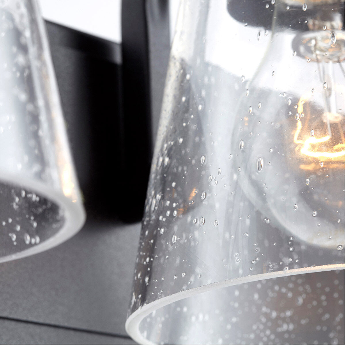 Fort Worth 4 Light 30 inch Noir Bath Vanity Wall Light