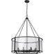 Barrington 8 Light 32 inch Matte Black Chandelier Ceiling Light