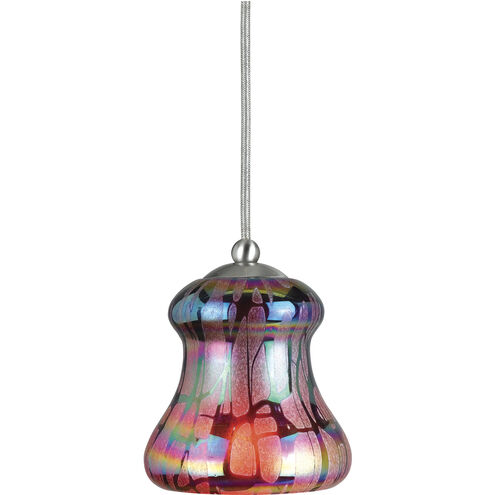 Signature 1 Light 5 inch Brushed Steel Pendant Set Ceiling Light