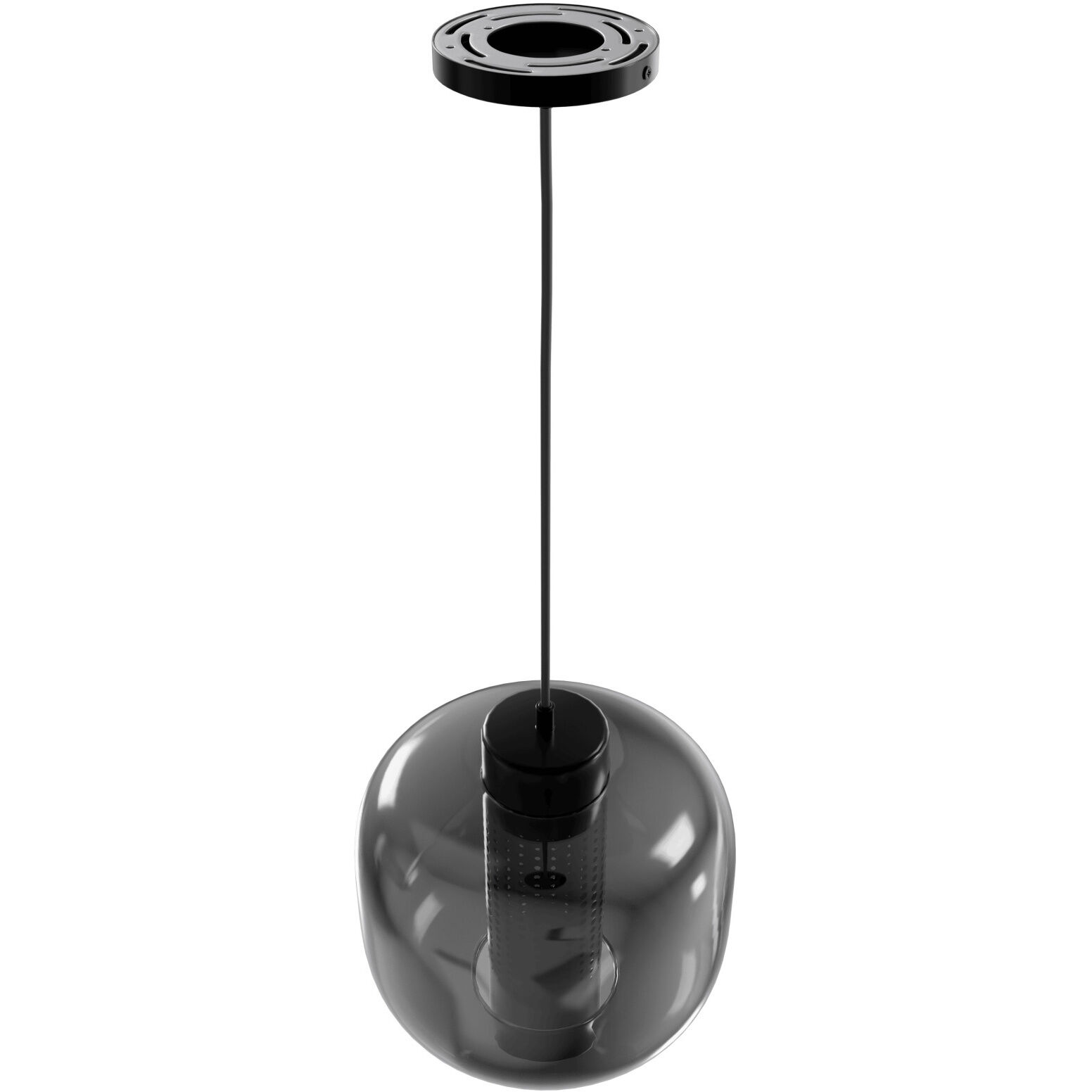Cosmopolitan 1 Light 9 inch Gun Metal Pendant Ceiling Light