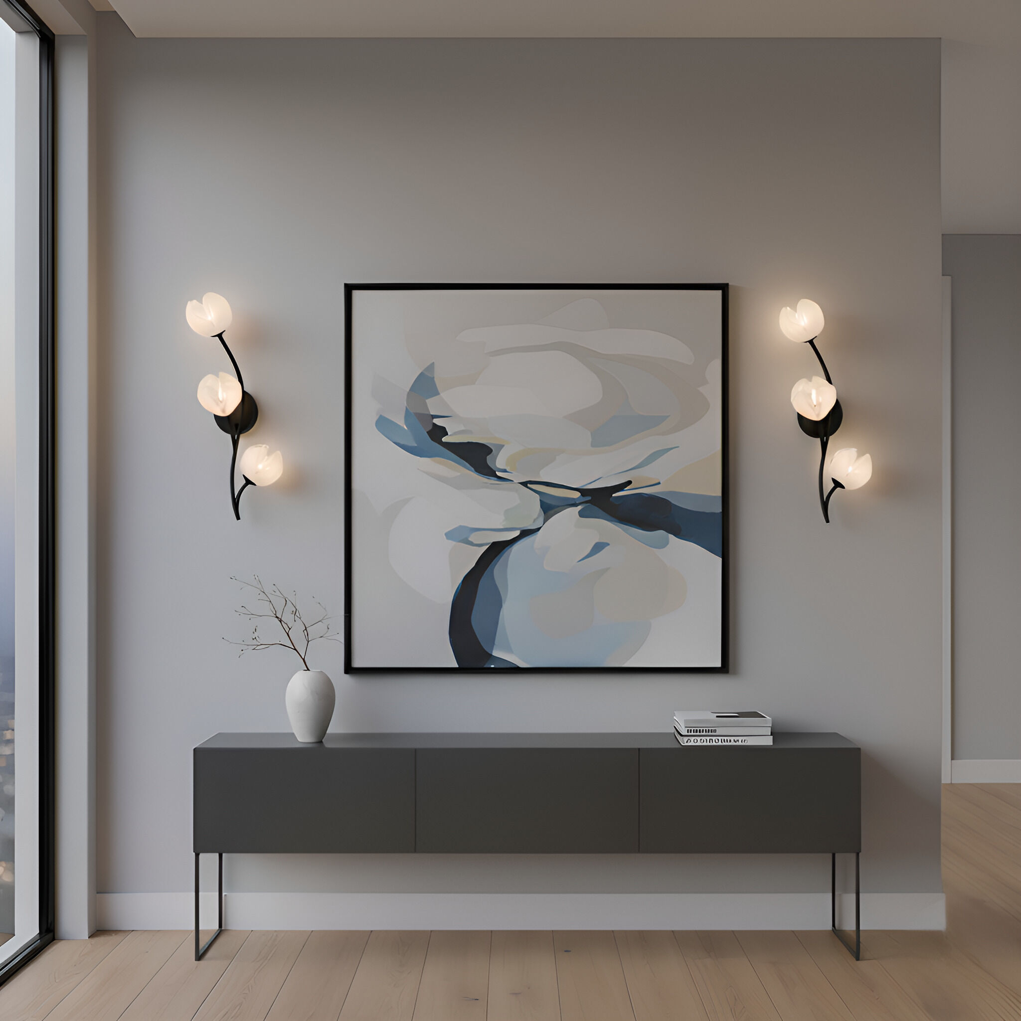 Walker Wall Sconce Wall Light in Matte Black