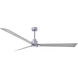 Atlas Alessandra - LK 72 inch Brushed Nickel with Barn Wood Tone Blades Ceiling Fan