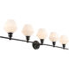 Gene 5 Light 47 inch Black Wall sconce Wall Light