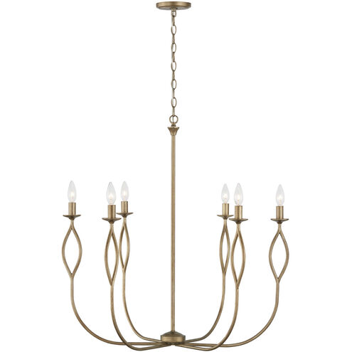 Cohen 6 Light 30.5 inch Mystic Luster Chandelier Ceiling Light