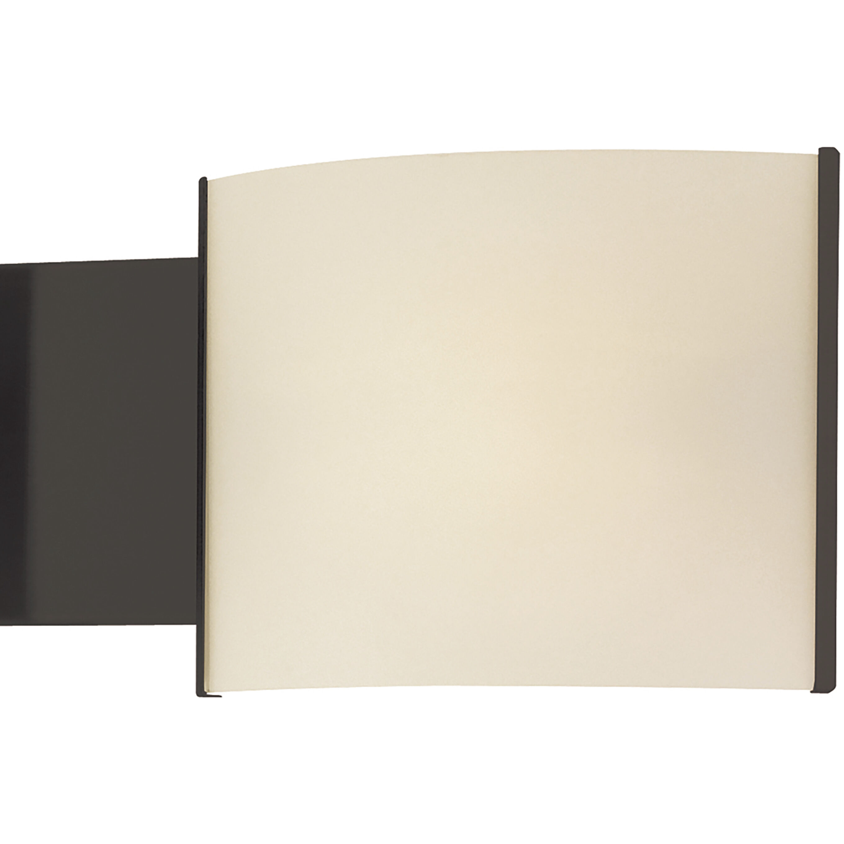 Pannelli Vanity Light Wall Light in Opal White Glass, Oil Rubbed Bronze