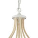 Breezeway 6 Light 27.75 inch White Coral and Natural Pendant Ceiling Light