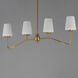 Durham 4 Light 38.5 inch Natural Aged Brass Linear Pendant Ceiling Light