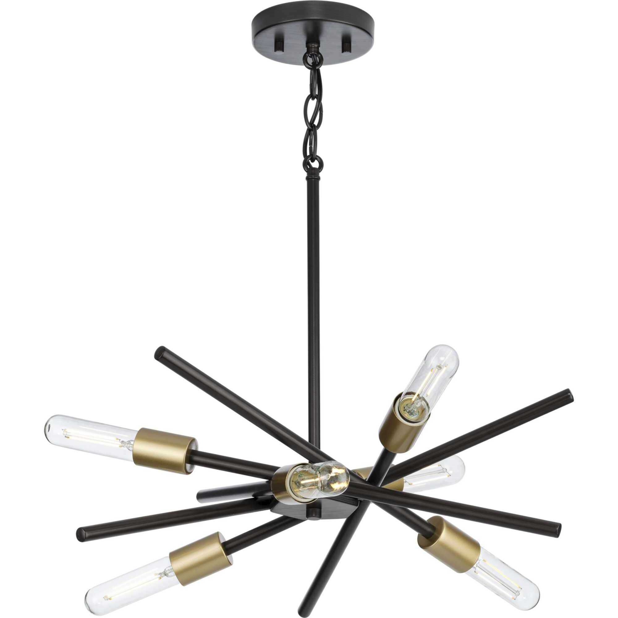 Astra 6 Light 23 inch Antique Bronze Chandelier Ceiling Light, Design Series