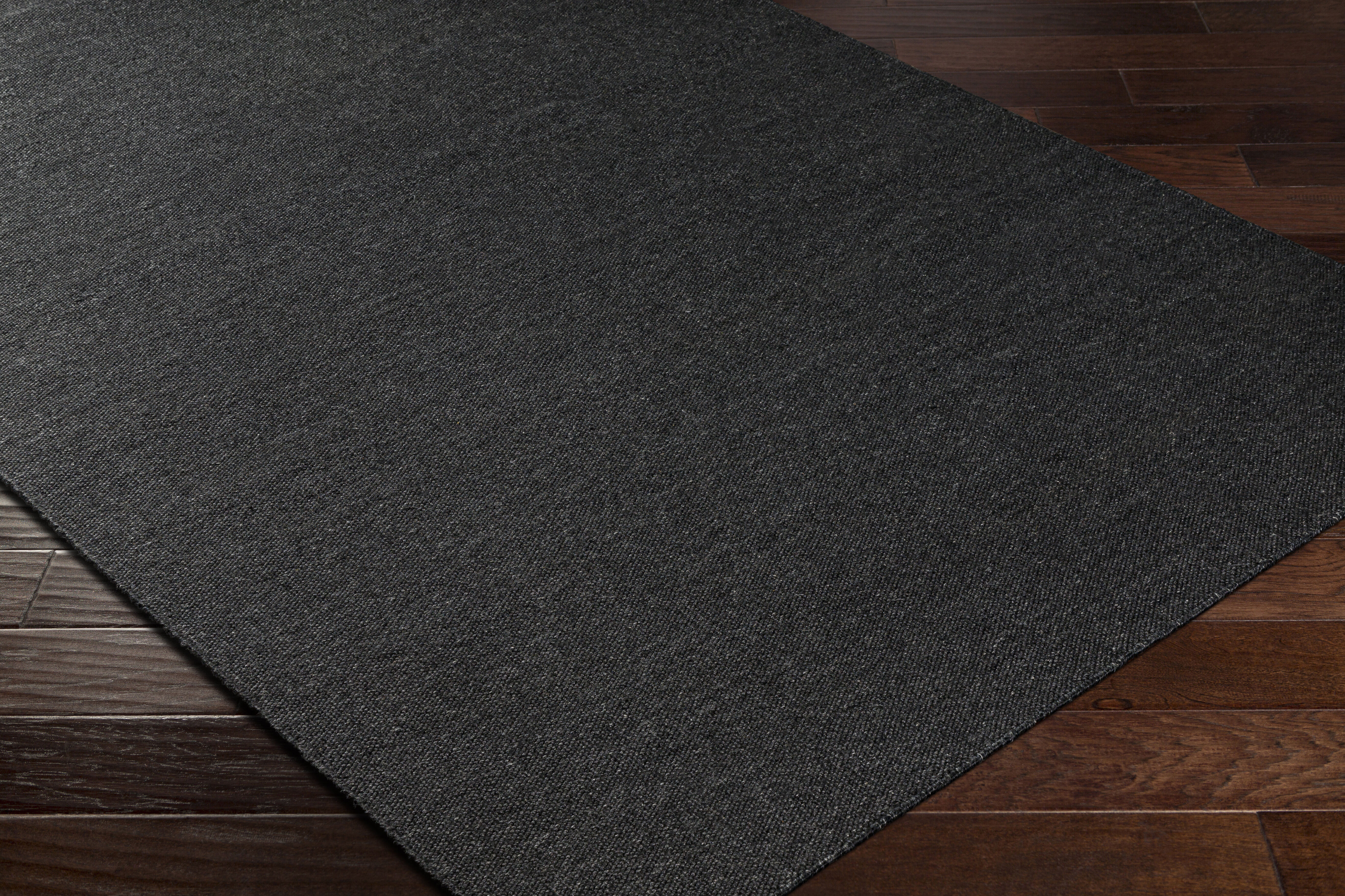Acacia 90 X 60 inch Black Rug in 5 x 8, Rectangle