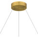 Alice LED 24.75 inch Brushed Gold Pendant Ceiling Light