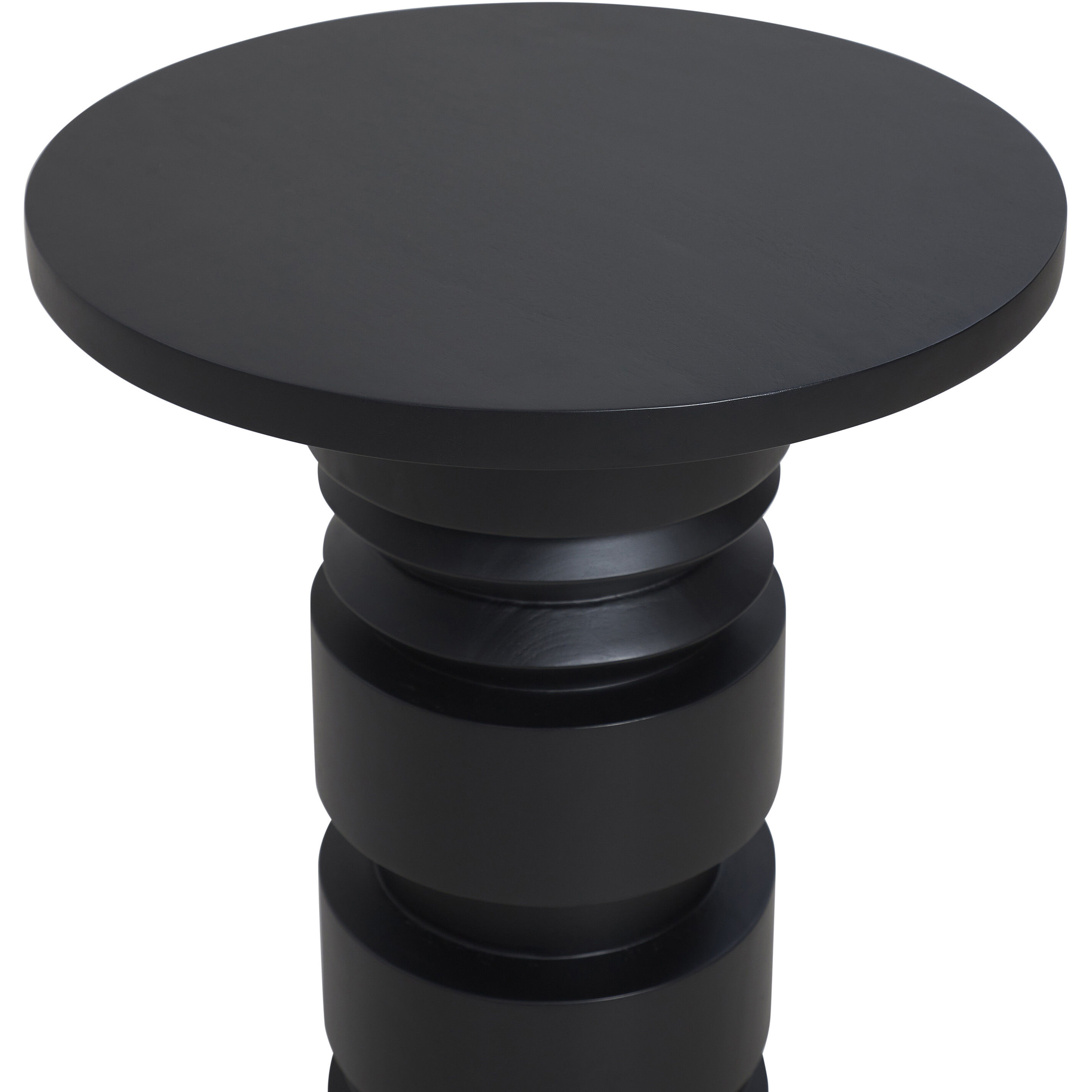Talpa 24 X 18 inch Matte Black Side Table