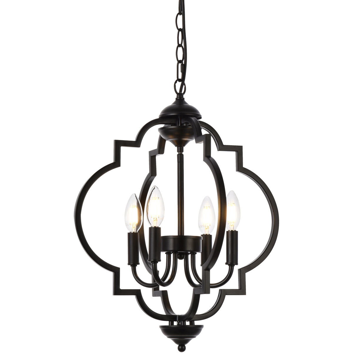 Sandara 4 Light 17 inch Black Pendant Ceiling Light