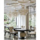 Bradshaw 4 Light 35.5 inch Brass Chandelier Ceiling Light, Bunny Williams Collection