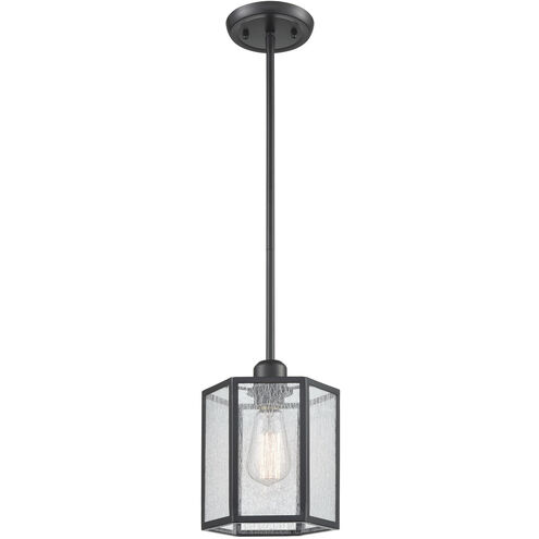 Spencer 1 Light 6 inch Oil Rubbed Bronze with Clear Mini Pendant Ceiling Light