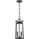 Kendrix 2 Light 7.5 inch Powder Coated Black Outdoor Hanging Lantern