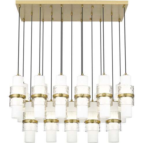 Cayden 17 Light 42 inch Modern Gold Linear Chandelier Ceiling Light