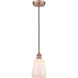 Edison Ellery 1 Light 5 inch Antique Copper Mini Pendant Ceiling Light